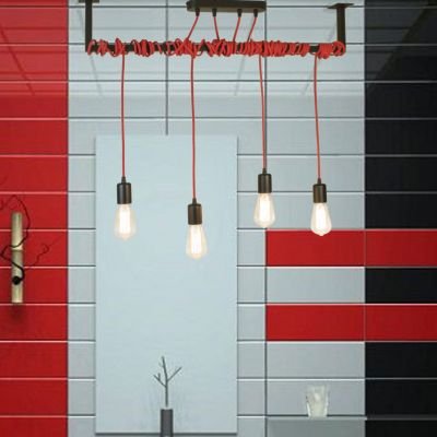 підвісний світильник Imperium Light 110440.05.16 Victoria червоний / чорний