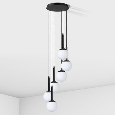 підвісний світильник Imperium Light 449638.05.01 Spiral чорний / білий