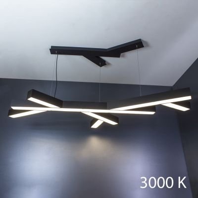 подвесной светильник Imperium Light 251170.05.91 Snowflake черный / белый