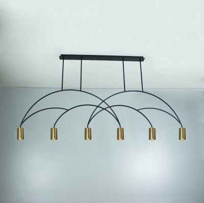 підвісний світильник Imperium Light 1146190.05.12 Moon чорний / золото