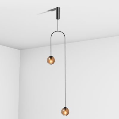 підвісний світильник Imperium Light 349224.05.69 Leister чорний / чорний дим