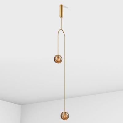 підвісний світильник Imperium Light 349224.12.69 Leister золото / чорний дим