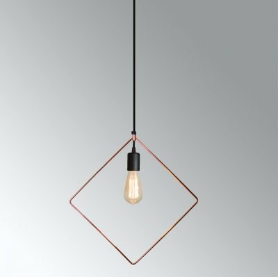 підвісний світильник Imperium Light 93142.05.49 Geometry чорний / мідь