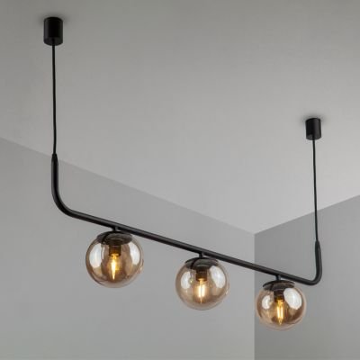 підвісний світильник Imperium Light 603398.05.69 Frost чорний / чорний дим