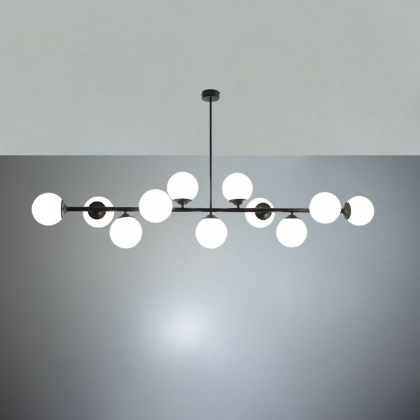 люстра Imperium Light 14011145.05.01 Frost чорний / білий