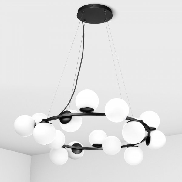 люстра Imperium Light 14016100.05.01 Frost чорний / білий