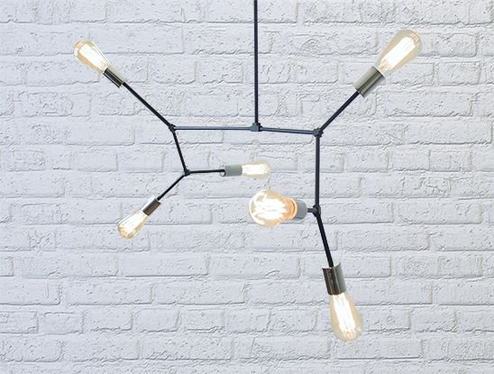 подвесной светильник Imperium Light 103685.05.09 DNA черный / хром