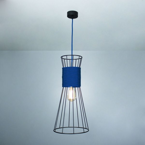подвесной светильник Imperium Light 84150.05.29 Corset черный / синий 