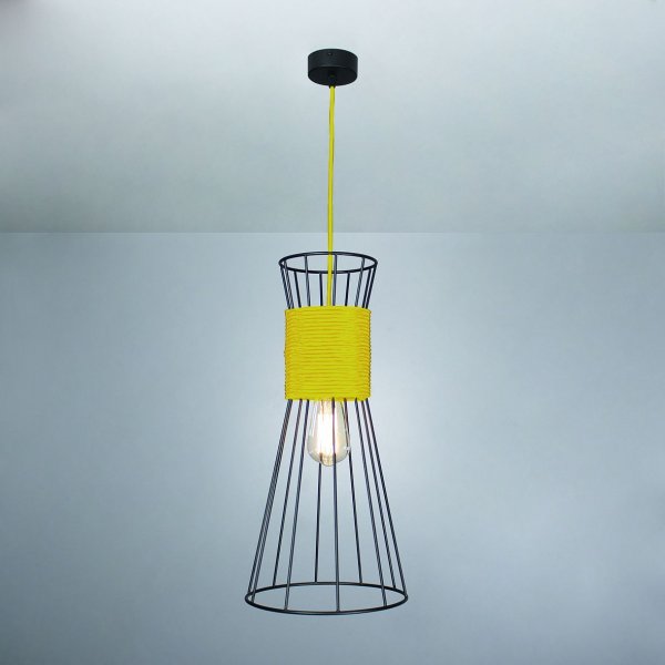 подвесной светильник Imperium Light 84150.05.19 Corset черный / желтый 