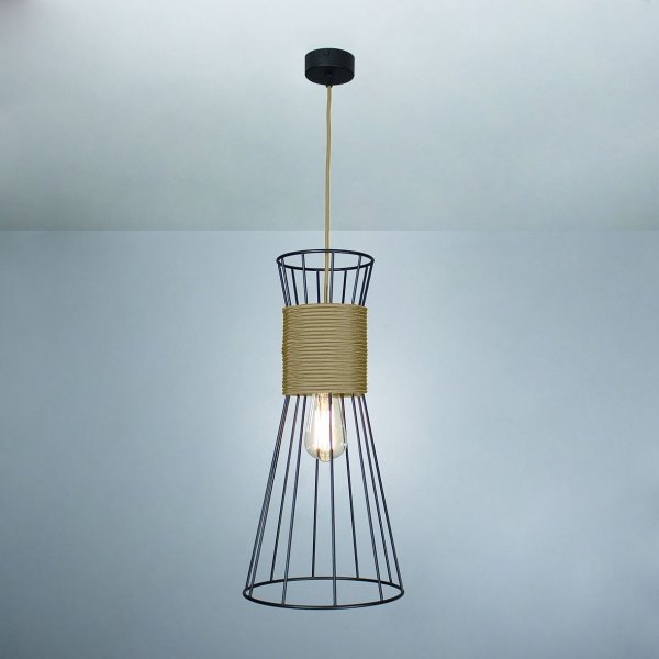 подвесной светильник Imperium Light 84150.05.04 Corset черный / бежевый 