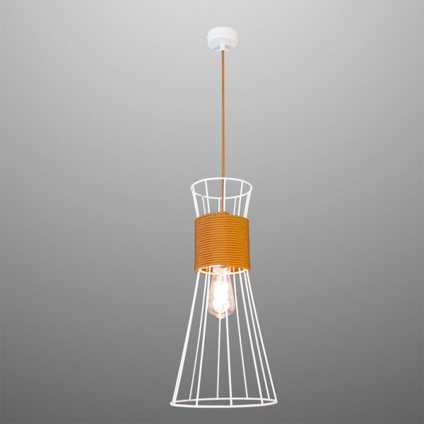 підвісний світильник Imperium Light 84150.01.25 Corset білий / поморанчевий