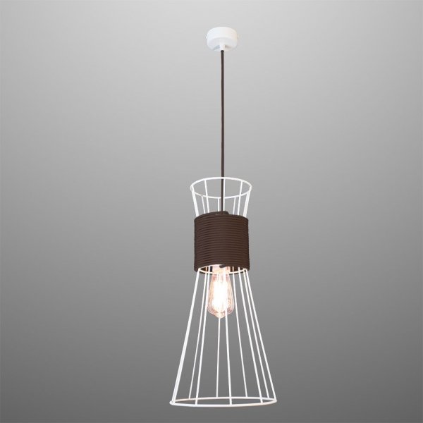 подвесной светильник Imperium Light 84150.01.23 Corset белый / коричневый 