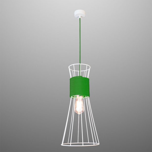 підвісний світильник Imperium Light 84150.01.60 Corset білий / зелена (трава)