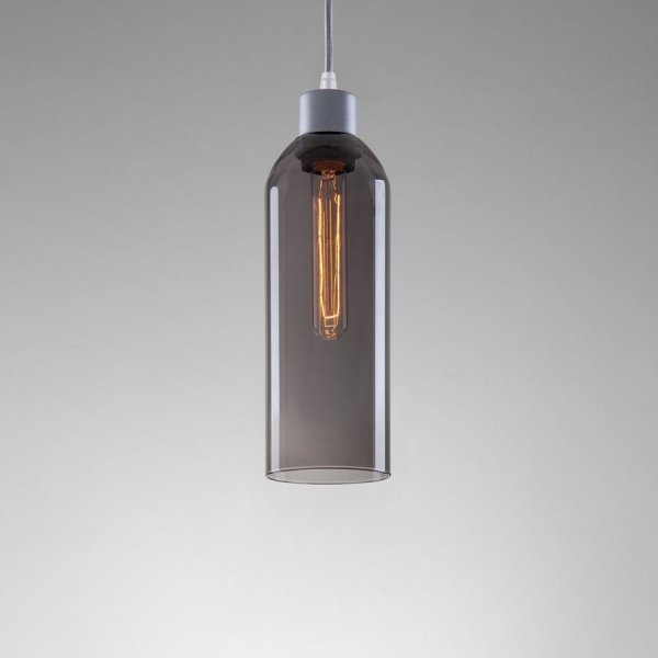 підвісний світильник Imperium Light 647130.22.69 Cannon срібло / чорний дим