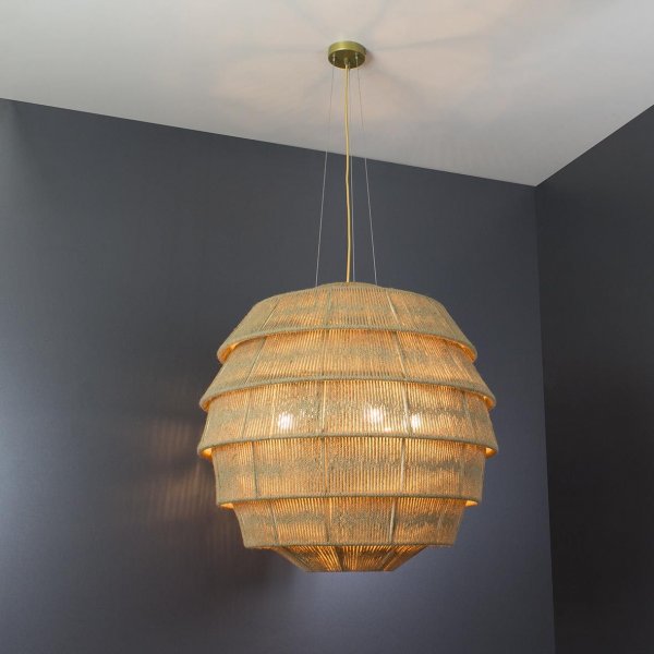 подвесной светильник Imperium Light 252670.44.44 Beehive коричневый светлый