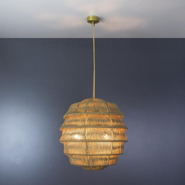 підвісний світильник Imperium Light 252340.44.44 Beehive коричневий світлий