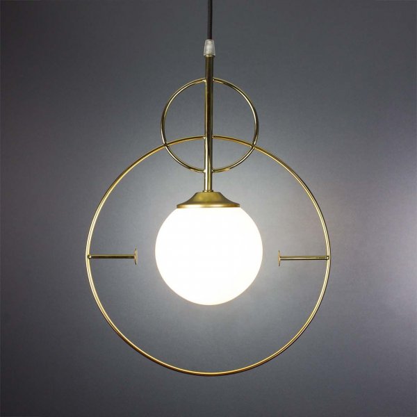 подвесной светильник Imperium Light 320140.12.01 Art deco золото / белый