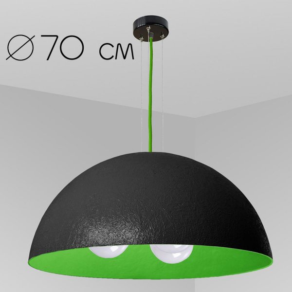 подвесной светильник Imperium Light 07370.05.41 Alps черный / салатный 
