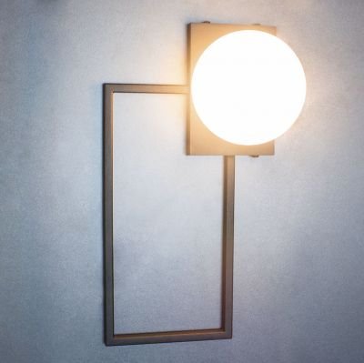 настенный светильник Imperium Light 207137.05.01 Wien чорний / білий