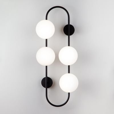 настінний світильник Imperium Light 140472.05.01 Frost чорний / білий