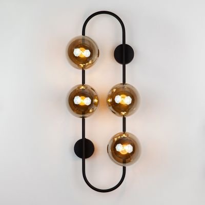 настенный светильник Imperium Light 140472.05.69 Frost чорний / чорний дим