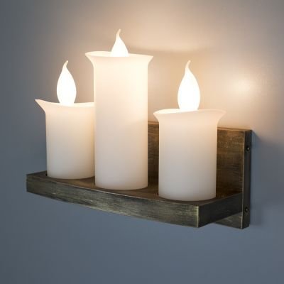 настінний світильник Imperium Light 412328.67.01 Candelabrum мідна патина / білий